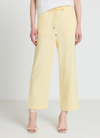 Linen blend jogger trousers