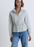 Zip-up sweatshirt with drawstring hem