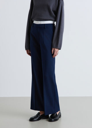 Pantaloni palazzo con vita elasticizzata