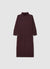 Long solid-colour turtleneck dress