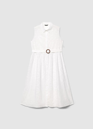 Hemdkleid aus Sangallo mit Gürtel