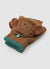 Fingerless gloves with a dog-shaped flap