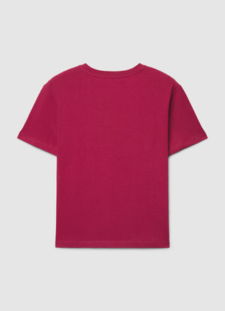 Einfarbiges T-Shirt mit Rundhalsausschnitt
