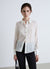 Striped shirt with classic collar and decorative buttons