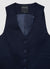 Gilet gessato con bottoni