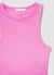 Ribbed crop tank top, rower style