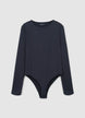 Body girocollo tinta unita - S