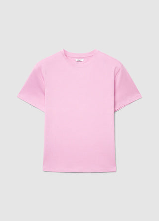 Solid colour crew neck T-shirt