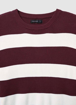 Gestreifter Strickpullover