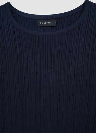 T-shirt en maille côtelée