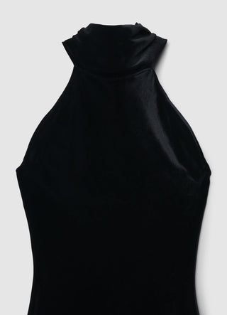 Vestito lungo con fiocco