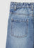 Jeans wide leg con patch