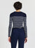 Rundhals-Strickpullover mit Streifen