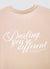 T-shirt avec inscription imprimée