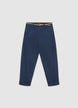 Chino trousers with braided belt - XS