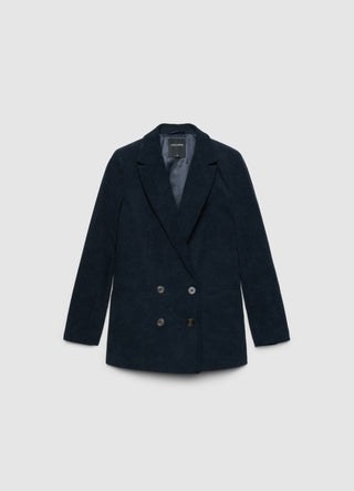 Veste croisée en velours côtelé