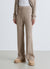 Long palazzo gym trousers with braided drawstring