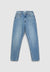 Sandblasted-effect mom jeans