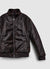 Veste matelassée en simili cuir