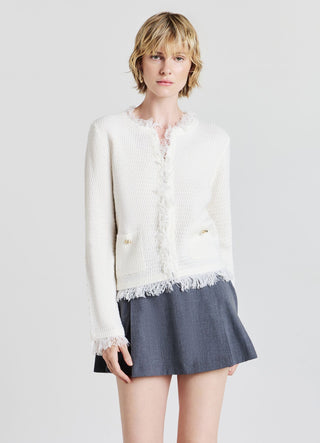 Cardigan mit Fransen