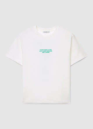 T-Shirt mit Cocktaildruck