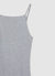 Geripptes langes Kleid