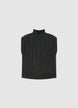 Turtleneck top with draped open back - XS