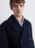 Cappotto doppiopetto con rever ampio