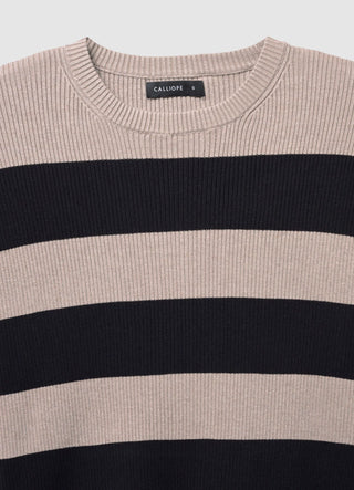Gestreifter Strickpullover