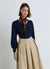 Cable-knit body with long sleeves