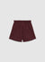 Linen blend shorts with fringed hem