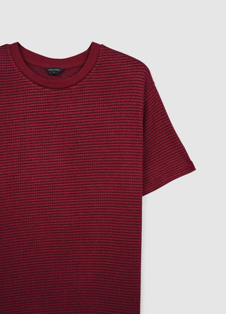T-shirt tessuto lavorato