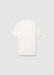 T-shirt a tinta unita con girocollo testurizzata
