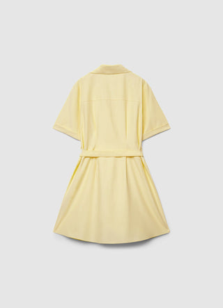 Kurzes Hemdblusenkleid mit Gürtel
