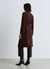 Suede-effect coat with belt