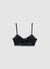 Wire-free lace triangle bra