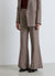 Pantaloni palazzo a quadri con paillettes