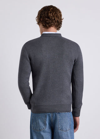 Pull-over à losanges avec col rond