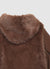 Steppjacke mit Kapuze und Felloptik-Paneelen