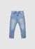 Solid colour crop jeans