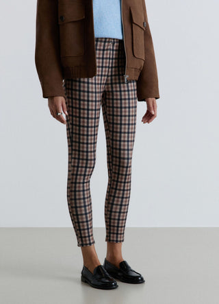 Leggings lunghi a quadri