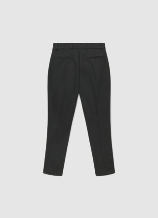 Pantaloni lunghi sartoriali simil satin a tinta unita