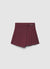 Gonna-pantalone corta con pieghe e fibbia