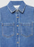 Camicia in denim con tasche sul petto