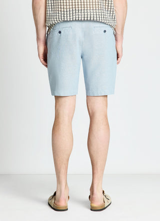 Linen blend bermuda shorts