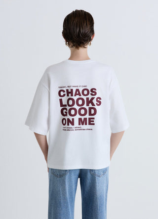 Oversized T-shirt with writing