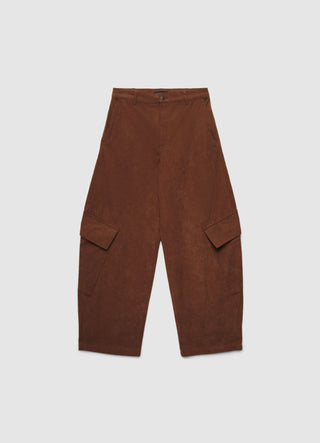 Pantaloni cargo in velluto a coste