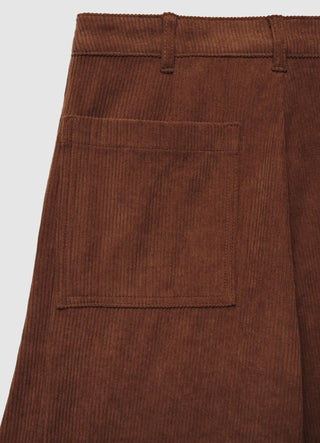 Pantaloni cargo in velluto a coste