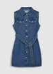 Vestito smanicato in denim - XS