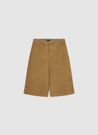 Shorts bermuda a coste tinta unita